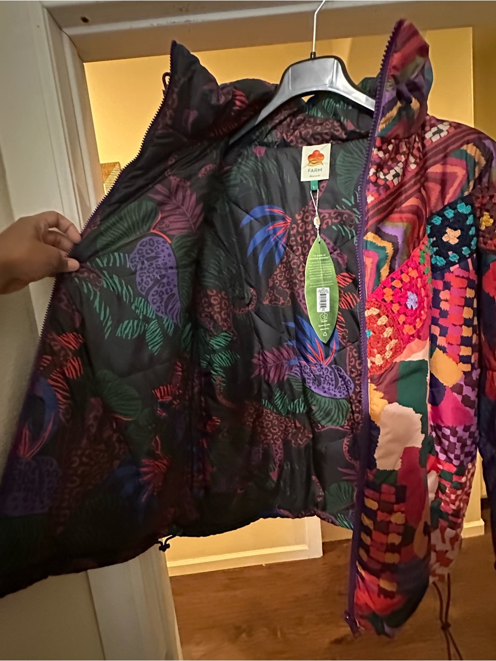 Farm Rio Patchwork Reversible Jacket - Picture 6 of 6